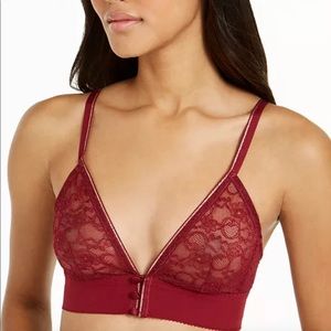 NWOT Inc. Brick Red Long Line Bralette Size S